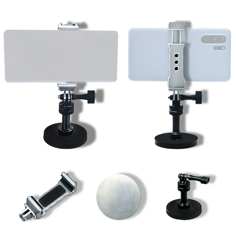Rubber Coated Magnets,Magnetic Phone Holder Attracts Flat Metal Surface for Truck / Boat / Car / Gym / Forklift / Pole / Shelves