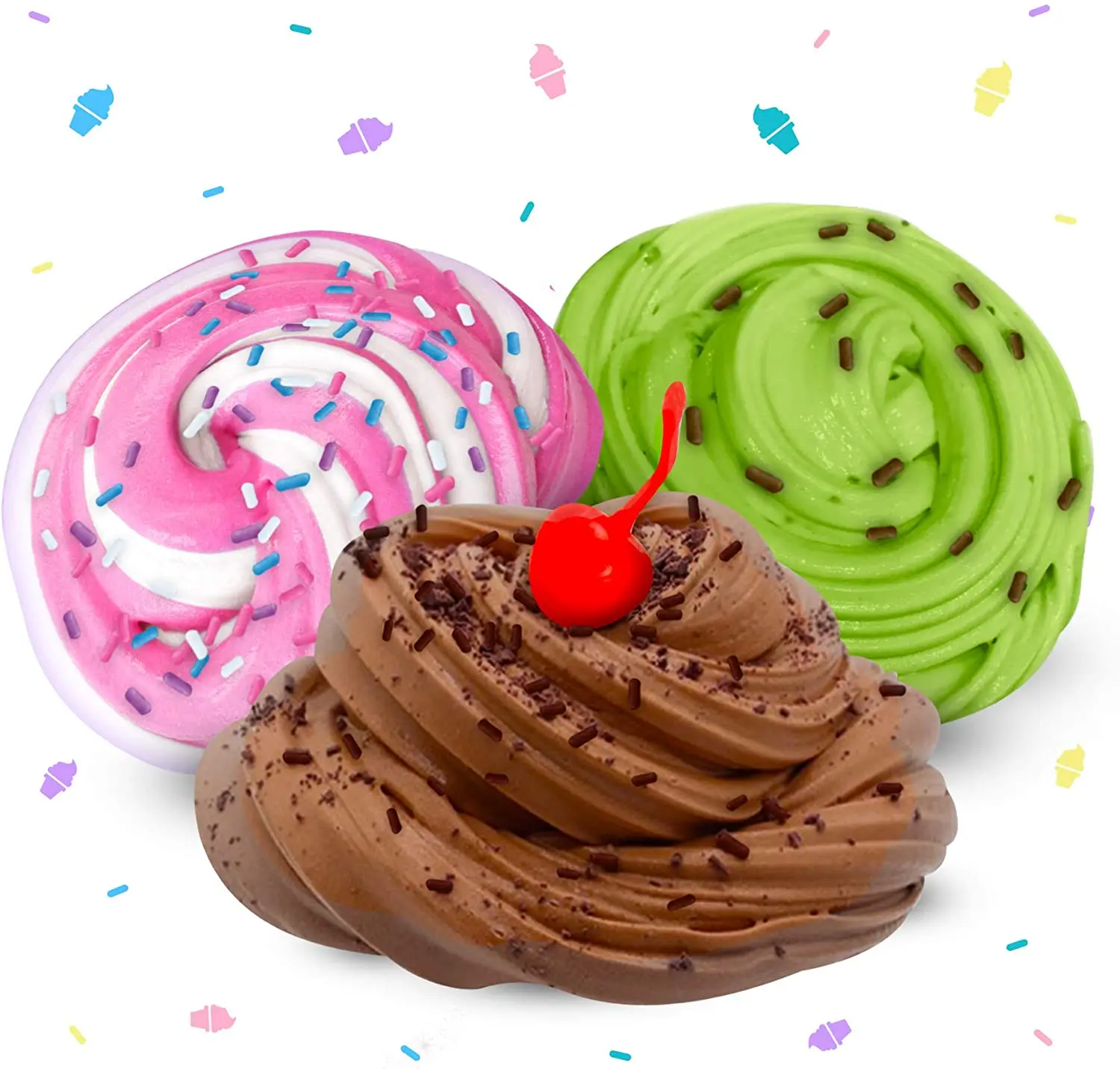 Детские популярность развивающий набор Slime Набор для изготовления Подвески блеск аксессуары Игрушка 12 видов цветов кристально чистый