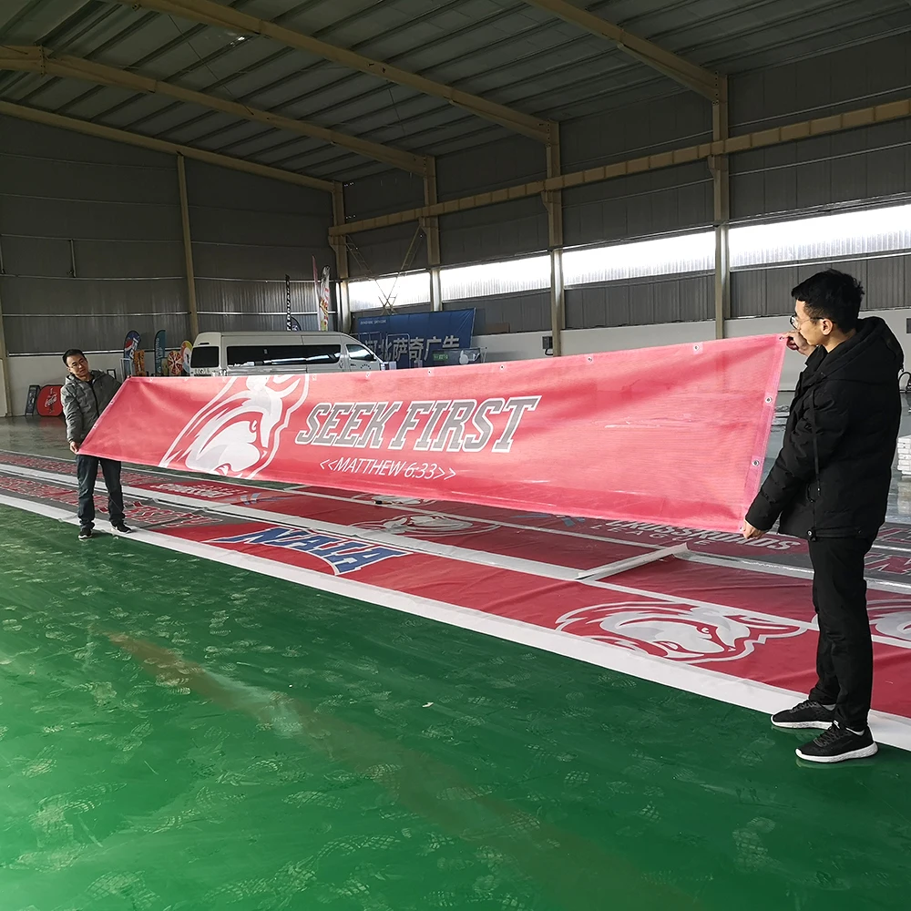 Custom print outdoor business sports logo sublimation digital printing service flex vinyl pvc mesh sign banners manufacturers