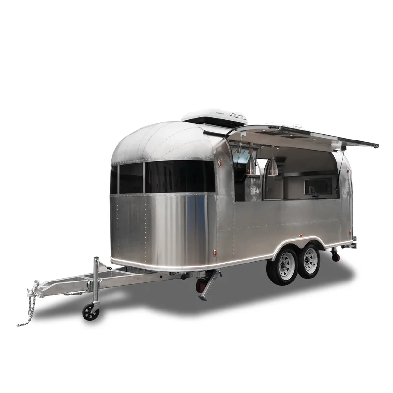 Yowon новый индивидуальный airstream грузовик для еды Мобильная тележка для гамбургеров taco пиццы прицеп для быстрого питания