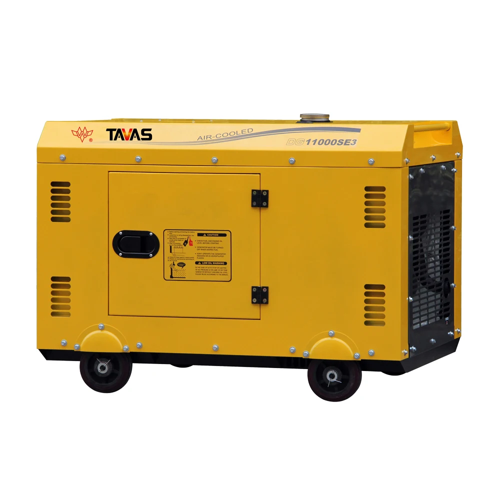 small 10kva silent diesel power generator with wheels