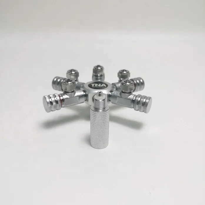 Aquarium Planted Landscape Tank 5 way CO2 Splitter Valve for CO2 supply regulator