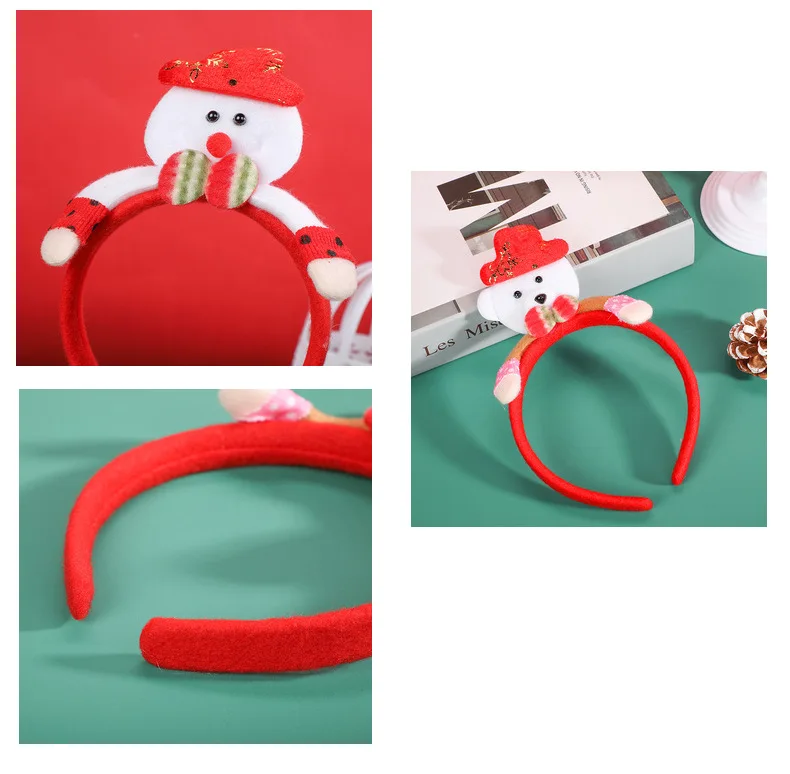 Christmas Headband Deer Christmas Man Snowman Hair Band Cute Hair Accessories