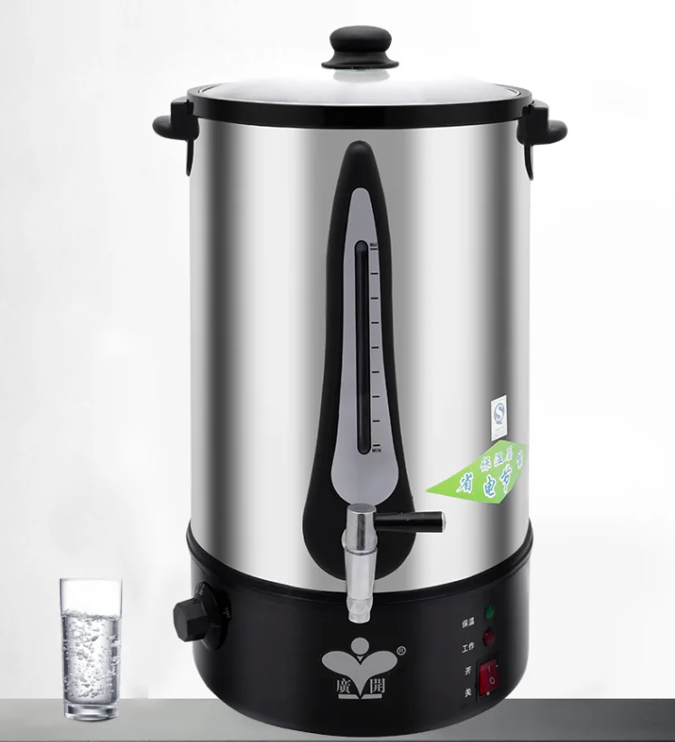12L double layer hot water boiler with temperature control swich/Stainless steel electrical restaurant water boiler