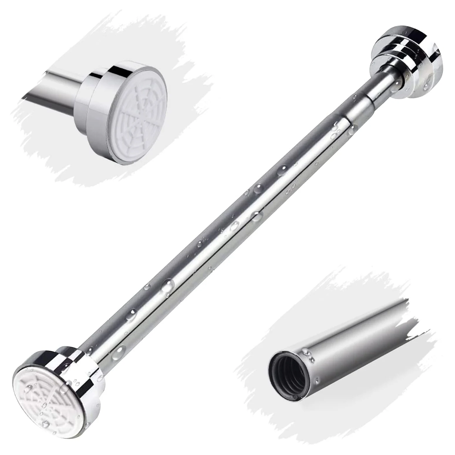 Shower Curtain Rod Tension Shower Rod Adjustable Shower Curtain Pole
