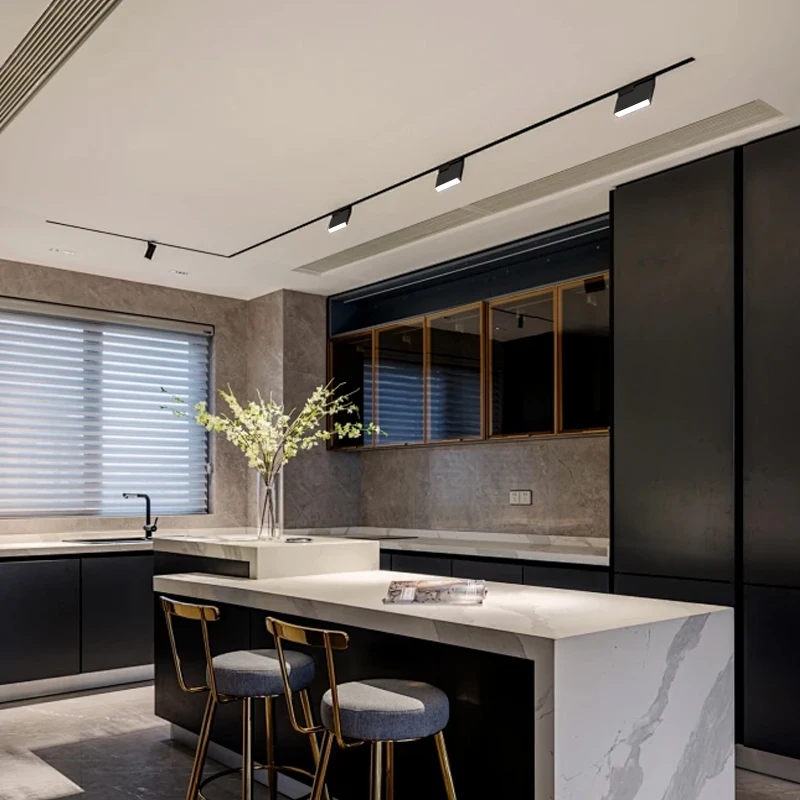 New Design Rotary Fold Floodlight Dc48V  Lamp Surface Rail Indoor Lighting System Smart Tuya Led Magnetic Track Flood Lights 10W