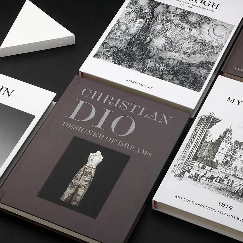 Дизайнерский фирменный логотип журнального столика поддельные книги роскошное украшение для дома твердая обложка Декор декоративная настоящая книга со страницами