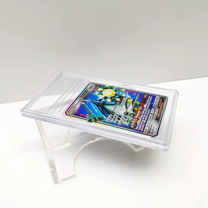 Wholesale Clear Acrylic Protection Display Case Booster Box Packs Playing Card Business Card Acrylic Card Box for Pokemon