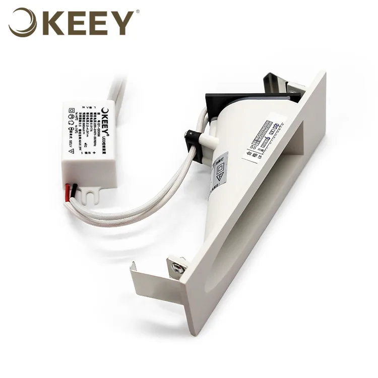 2021 keey hot sale rectangle stairs wall light indoor led 3w white stair lights led step L3144