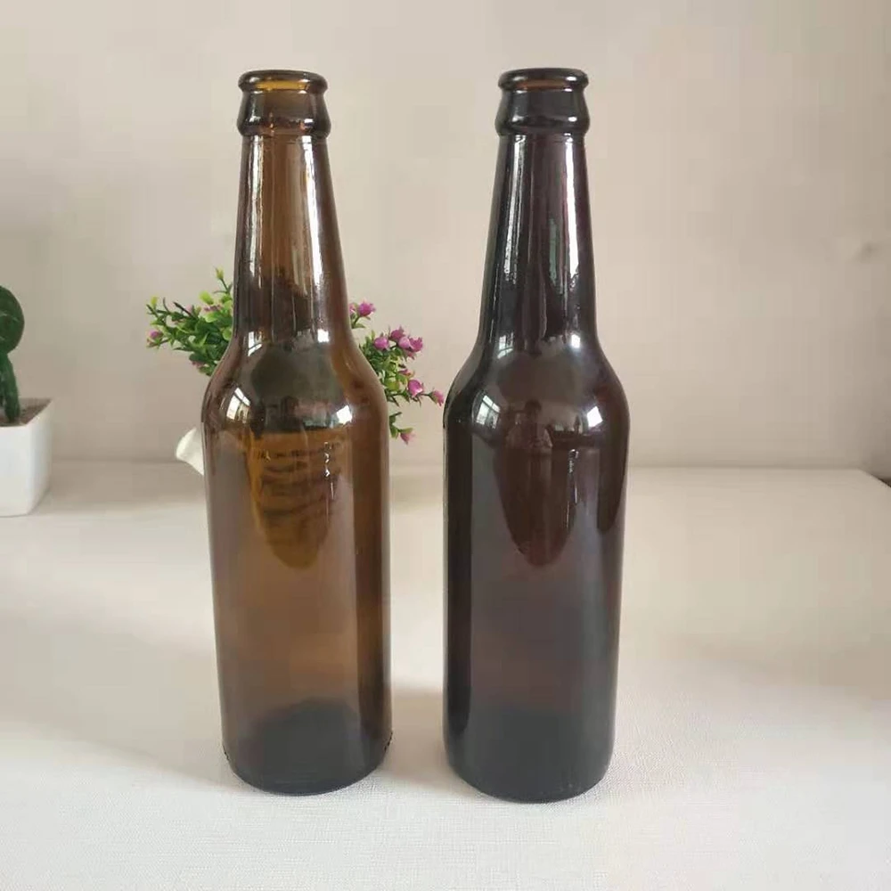 
Custom Made Amber / Clear/ Green / Blue 250ml 330ml 500ml 600ml 1000ml Empty Glass Beer Bottle 