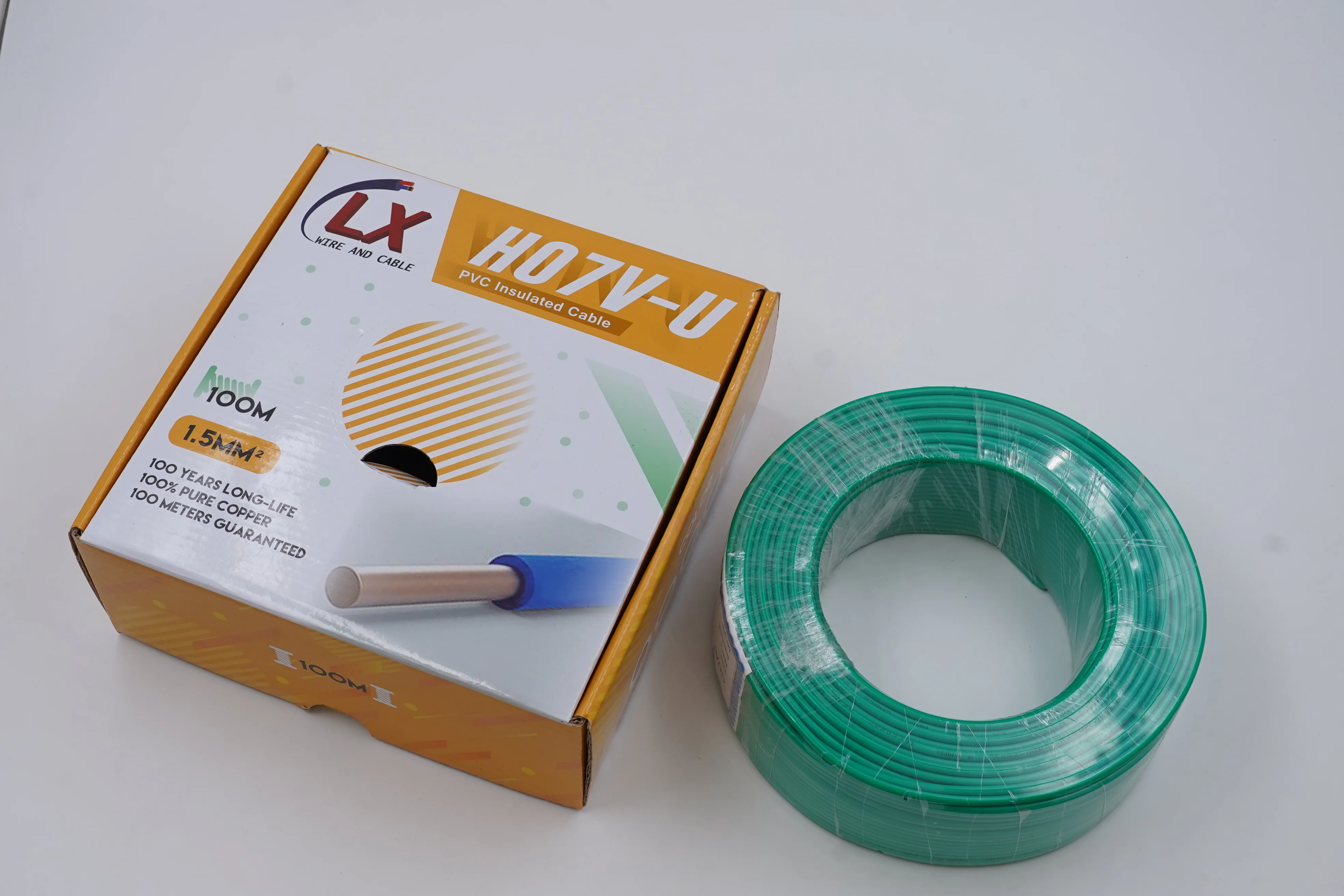 Customized Wholesale Price Flexible 1.5mm 1.5 mm2 single Copper Conductor Electrical electric cable wire with PVC insulated