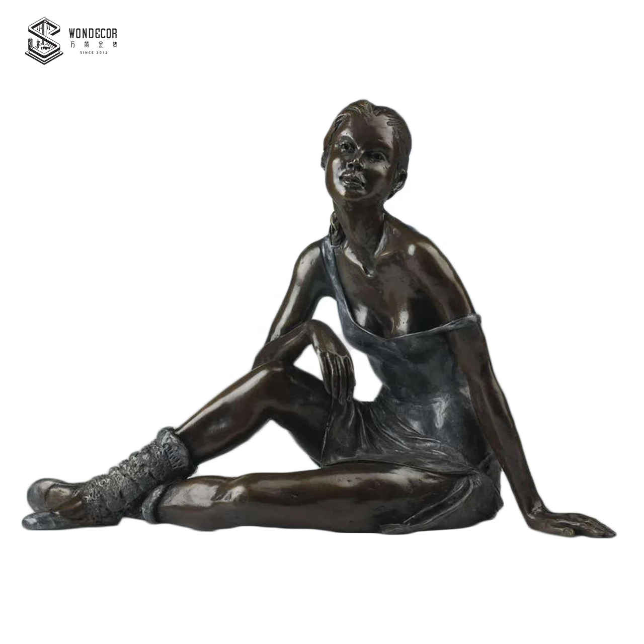 New Customized modern woman sculpture bronze sculpture nude woman bronze sculpture for sale