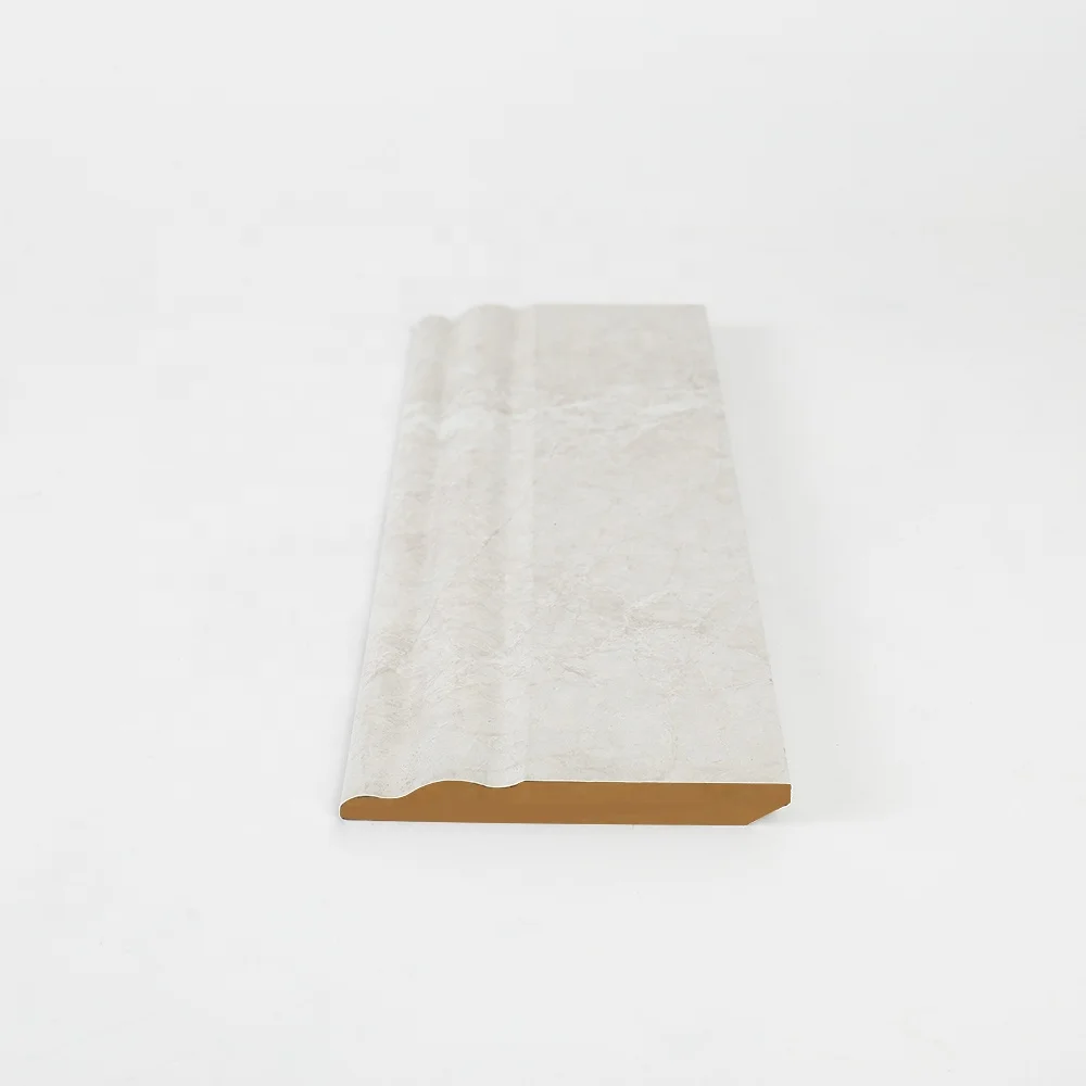 Modern Design MDF Skirting Line Customized White Solid Pine Wood Skirting Baseboard for Flooring Decoration Accessories