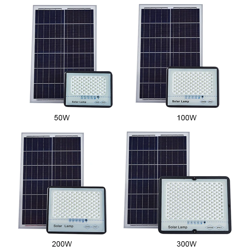 New design ip65 waterproof aluminum 25w 40w 60w 100w 200w 300w outdoor solar led flood light