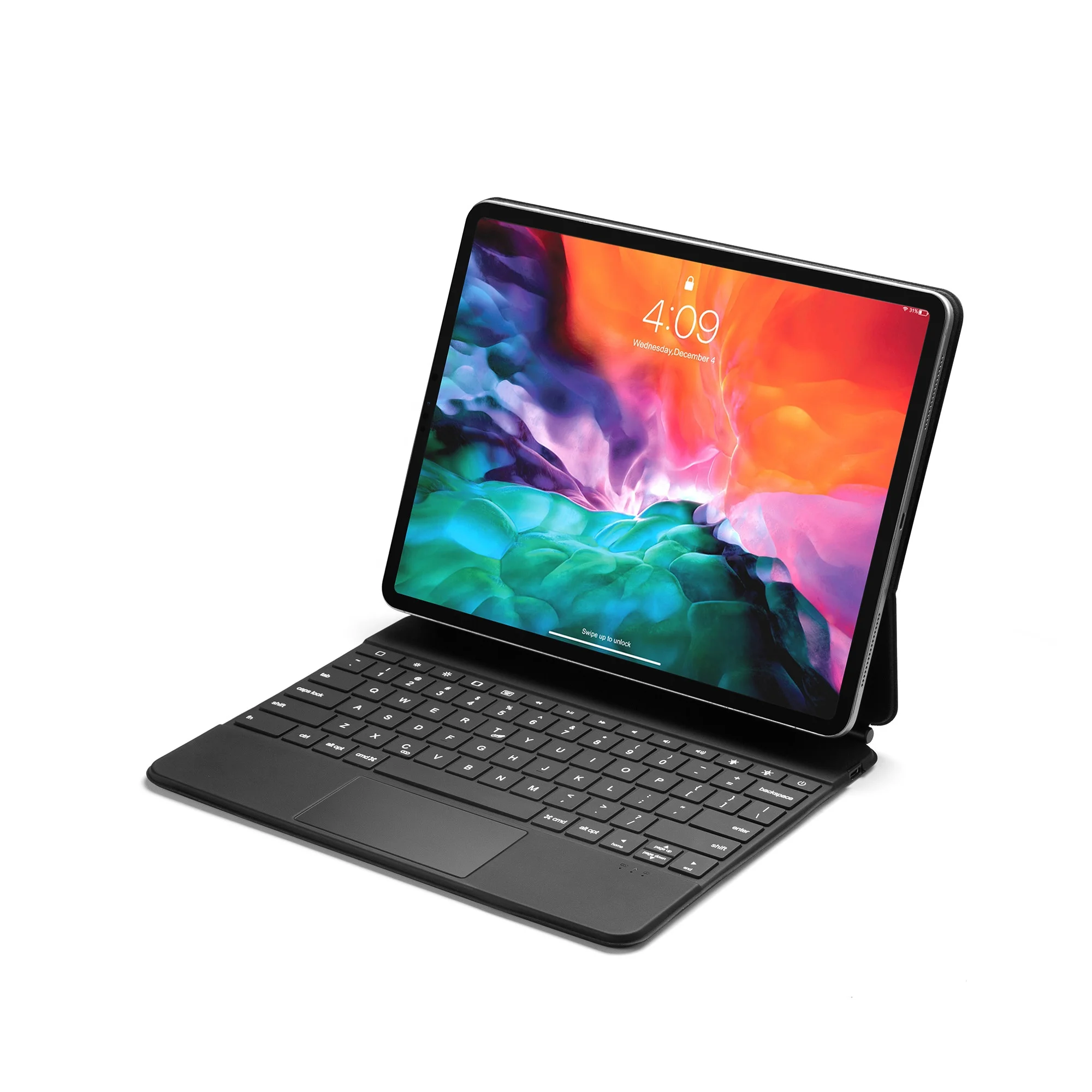 For Apple iPad Pro 12.9 inch Bluetooth Connection Rechargeable Magnetic Magic Keyboard with Touch Pad and Backlight