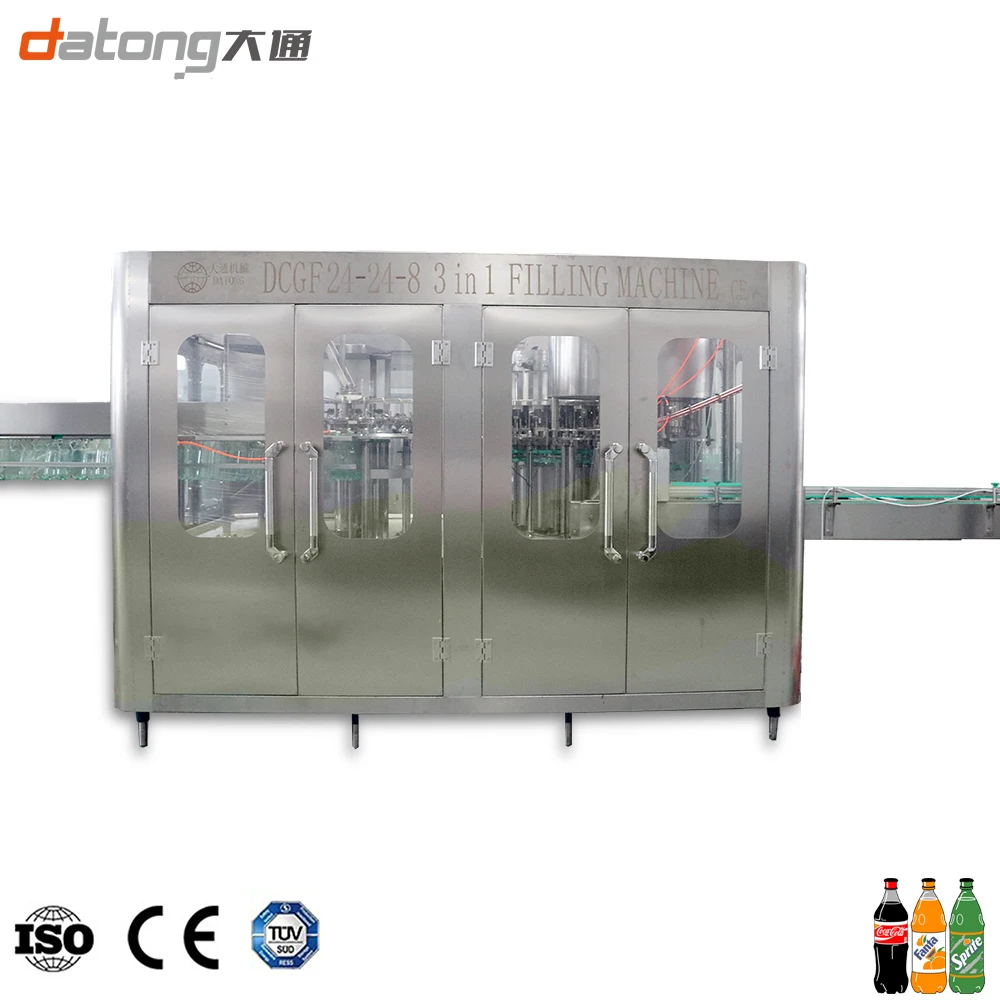 Keg Filling Equipment From Datong Small Soft Drink Machinery Carbonated Drink Machine PET Blow Machine