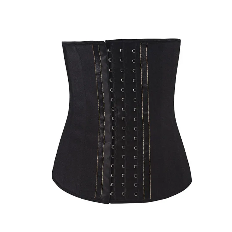 Oem Ecofriendly Fajas Colombiana 3 Hook Latex Waist Trainer 17 Steel Boned Corset Fajas Colombianas Corset