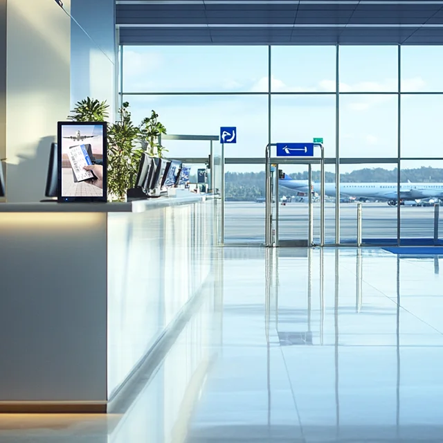 Indoor 13.3inch Desktop Lcd Touch Display Monitor For Android Wifi Display Advertising Kiosk Retail Table Top Display