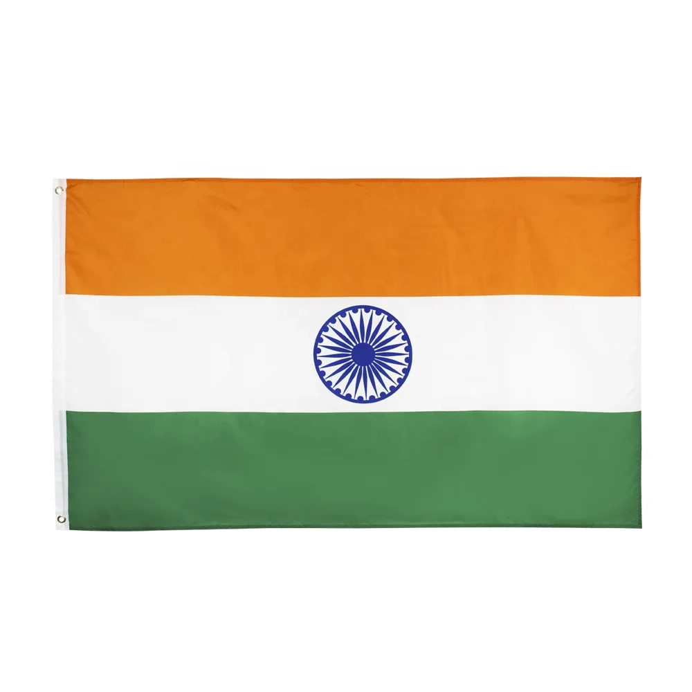 wholesale custom 3x5ft outdoor polyester Stock Indian Banner India Flag
