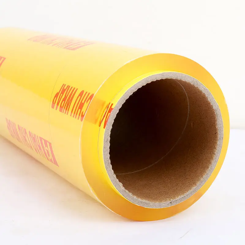 wholesale PVC plastic cling film food wrapping for roll using for fresh keeping