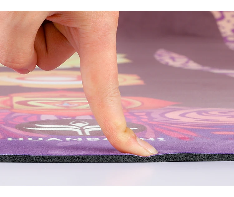 non-slip round  mat full print customized  yoga mat floor use