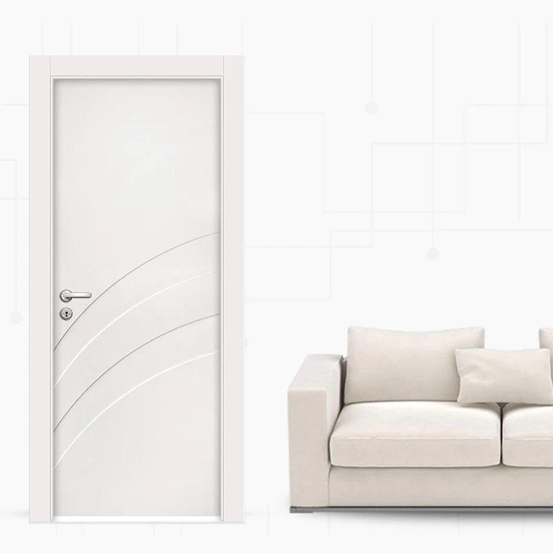 ECO-friendly PVC/WPC interior waterproof door in Turkish with standard door size