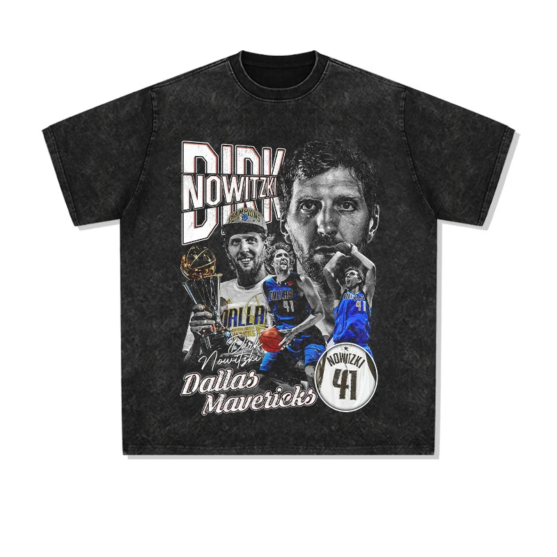 Personalized Custom Drop Shoulder Heavyweight Blank Cotton Acid Wash T-shirt Oversized Tshirt Vintage T Shirt