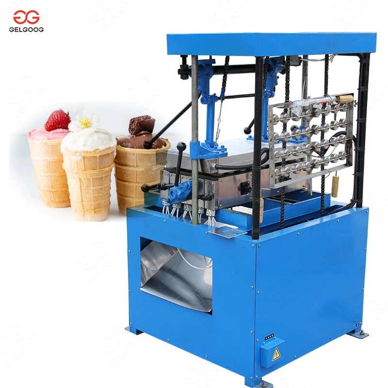 Commercial Semi-Auto Wafer Cup Maker Icecream Cone Pizza Cone Baking Machine