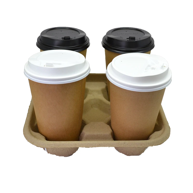 Wholesale Paper Cup Holder Tray of 1/2/3/4   Coffee Cup Carry Holder