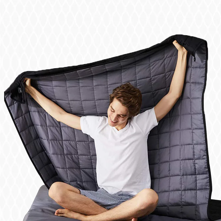 48'*72' Cotton Sensory Calming Adult Heavy Blanket To Reduces Anxiety