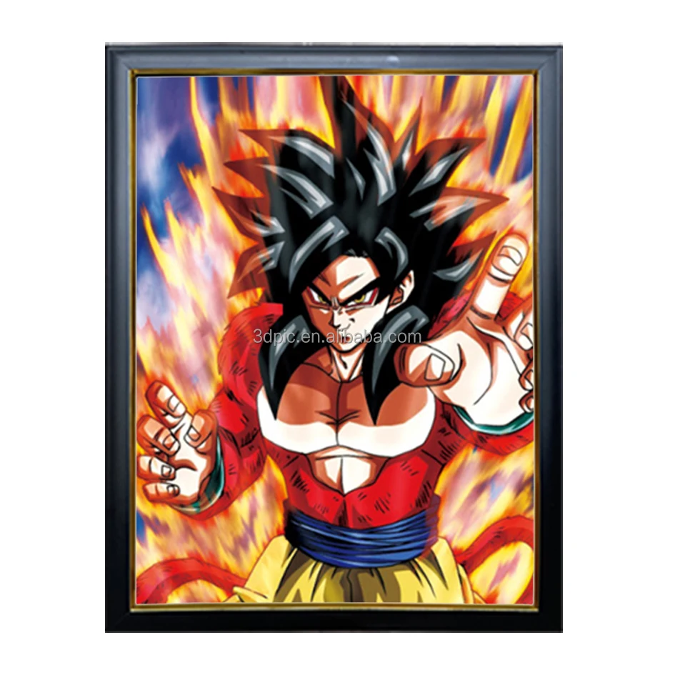 Anime Pictures Changing Flips Anime Poster Lenticular Anime Motion 3D Posters for Wall Decoration