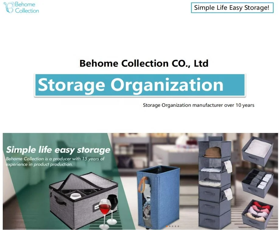 Fashion Design Linen Collapsible Corner Rolling Laundry Hamper Basket with Wheels