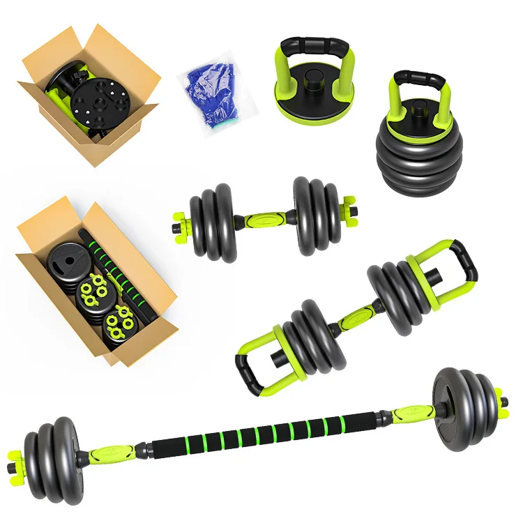 Hot selling cement portable plastic dumbbell
