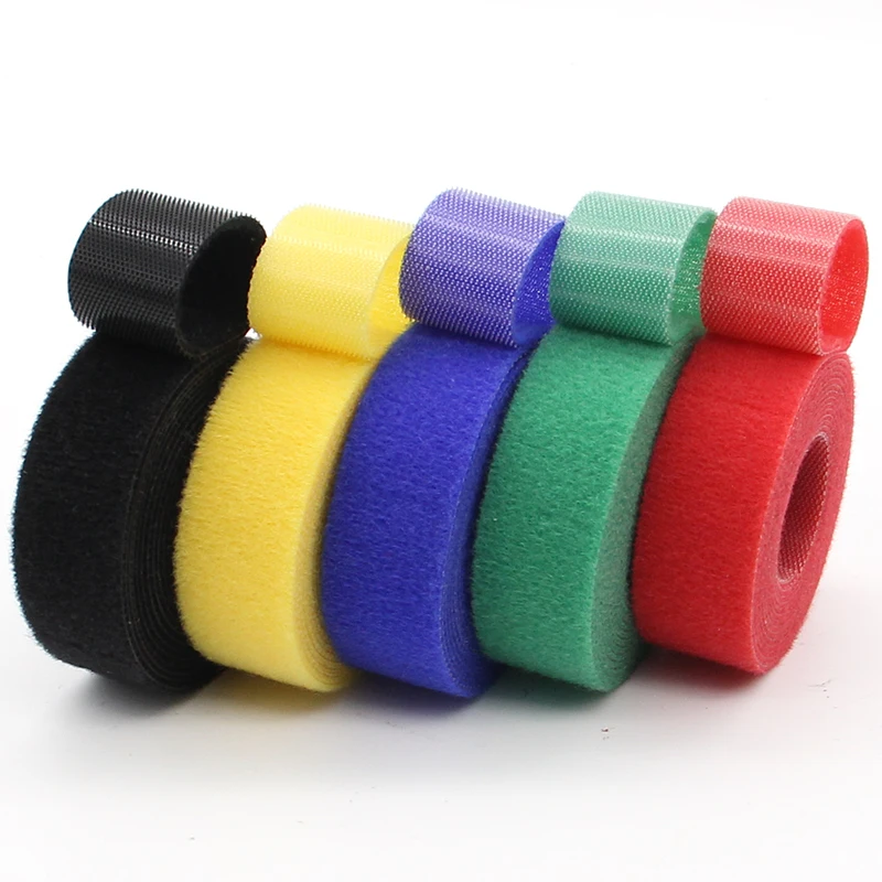 25M Easy Wrap Hook and Loop Tape Versatile Garden Fastener and Plant Tie Customizable Colored Velcroes Strips for All Your Needs