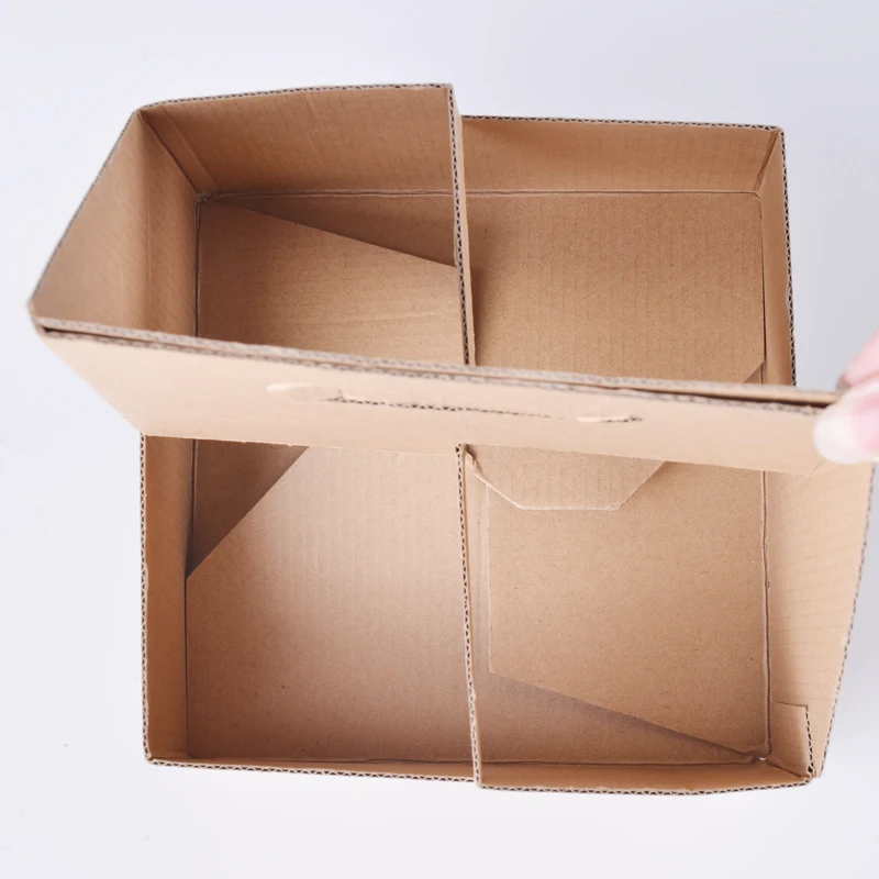 Eco friendly take away kraft paper cup holder coffee cup carrier