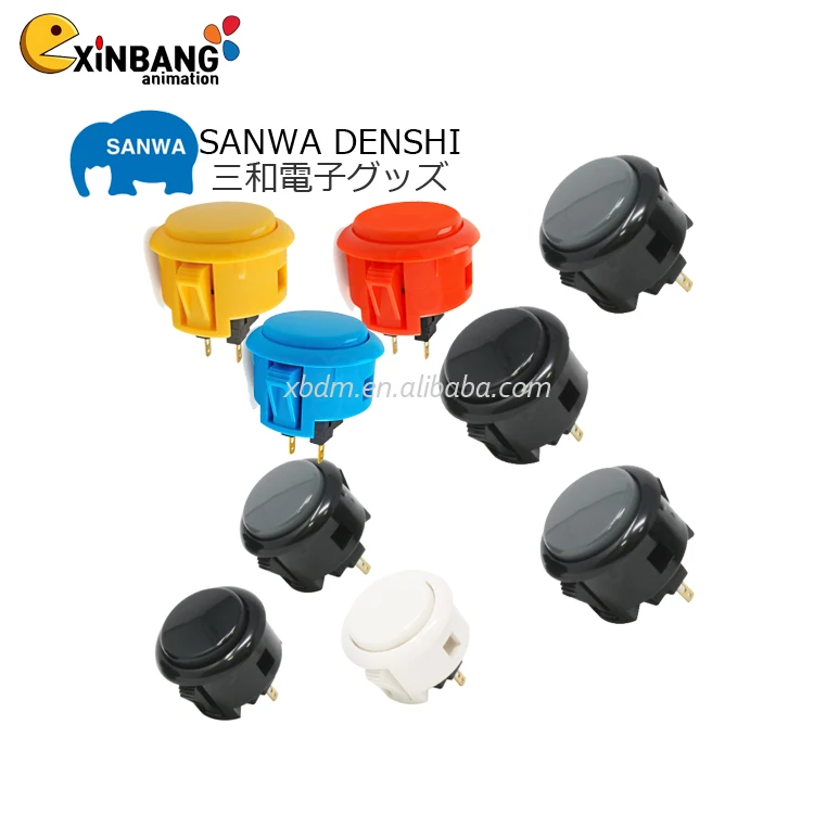 SANWA OBSF-30 OBSF-24 Аркада Кнопка Аркады детали для игрового автомата оптом прямо с фабрики