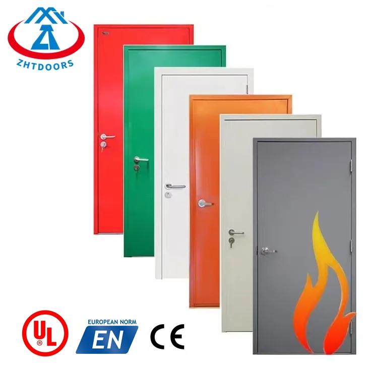 ZHTDOORS China Best Selling Product High Quality Single Leaf Multi Style 90 Minute Fire Safety Door