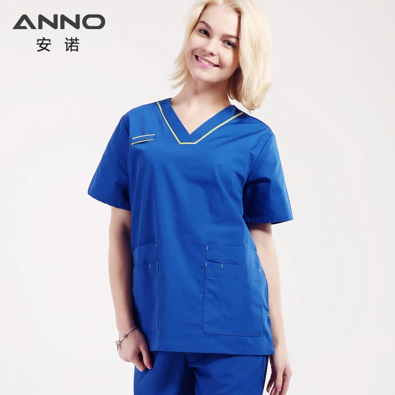 ANNO Hot Sell High Quality Medical Hospital Dental Doctor Nurse Unisex Scurbs Healthcare