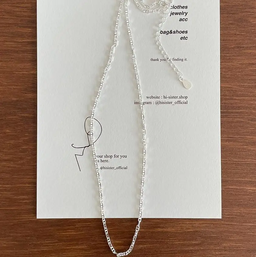 VIANRLA  925 Sterling Silver Chain Necklace Chain for Women Girls Cable Chain Necklace Upgraded Spring-Ring Clasp