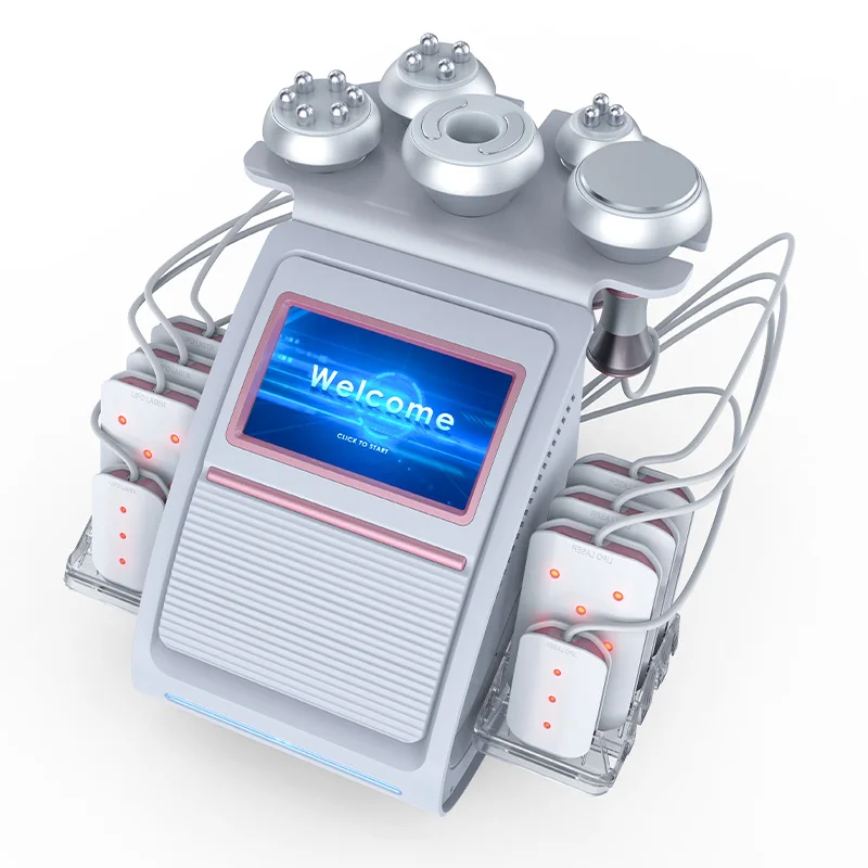 New Arrivals Professional 6 Inch Screen System 80K Reduce Fat Burner Weight Loss Device Photon 9 in 1 Body Slimming Machine