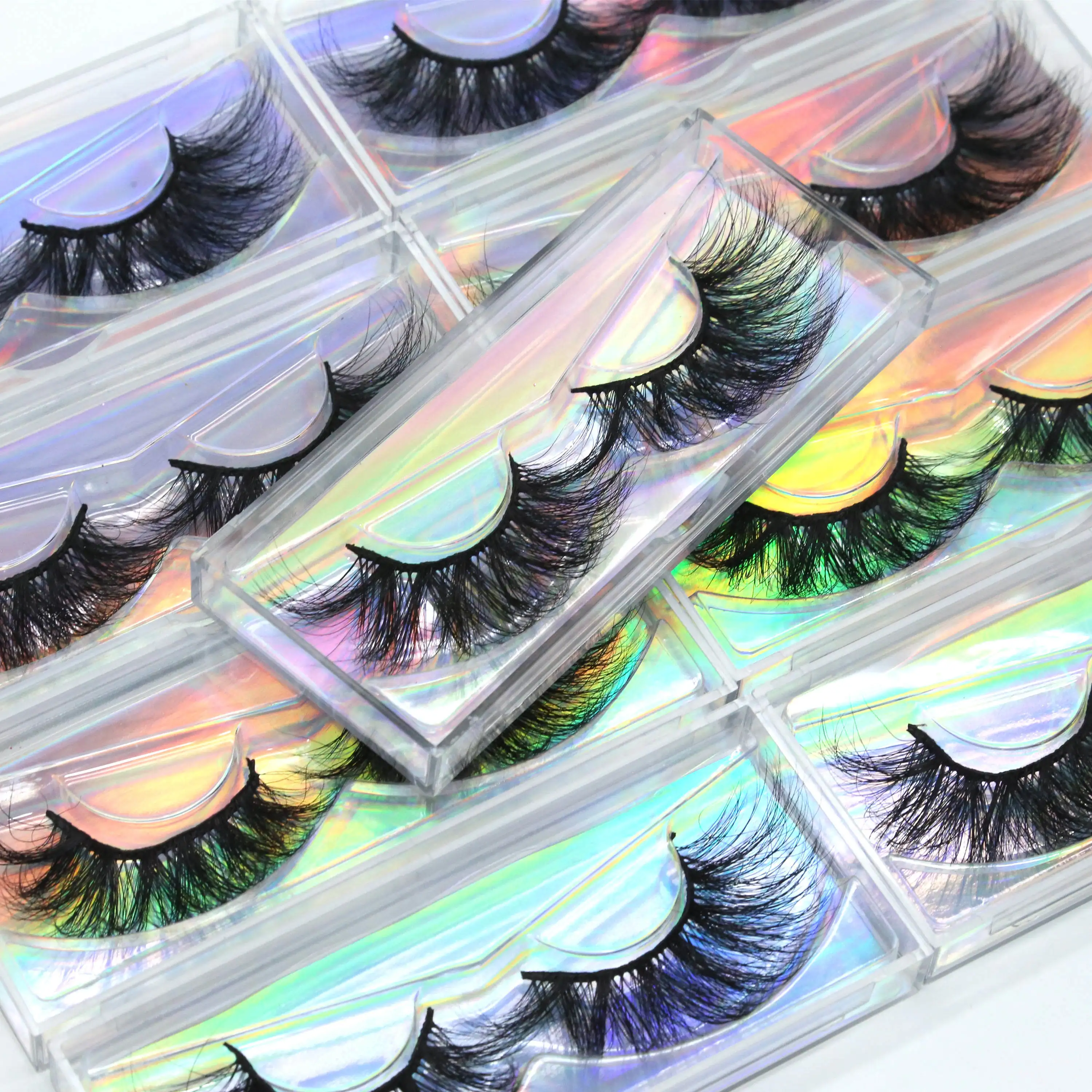 Bulk Russian False Fluffy Natural Full Strip 25mm Mink Eyelashes 3d Mink Lashes Vendor Eye Lashes Mink 15-20mm Wholesale