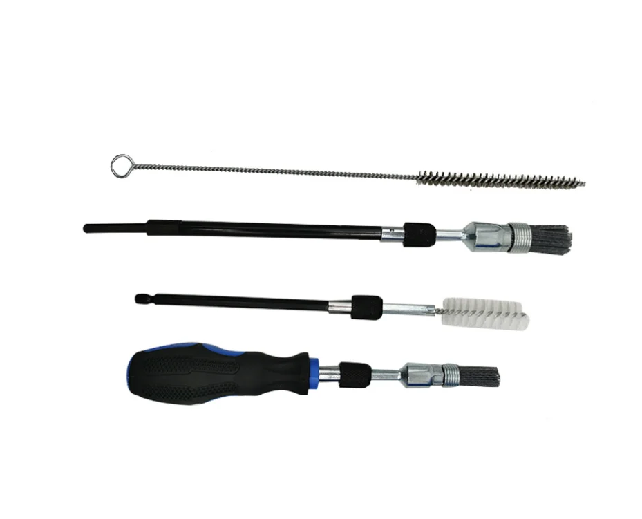 19PCS Universal Diesel Engine Injector Seat Cleaning Tool Cleaner Brush Kit