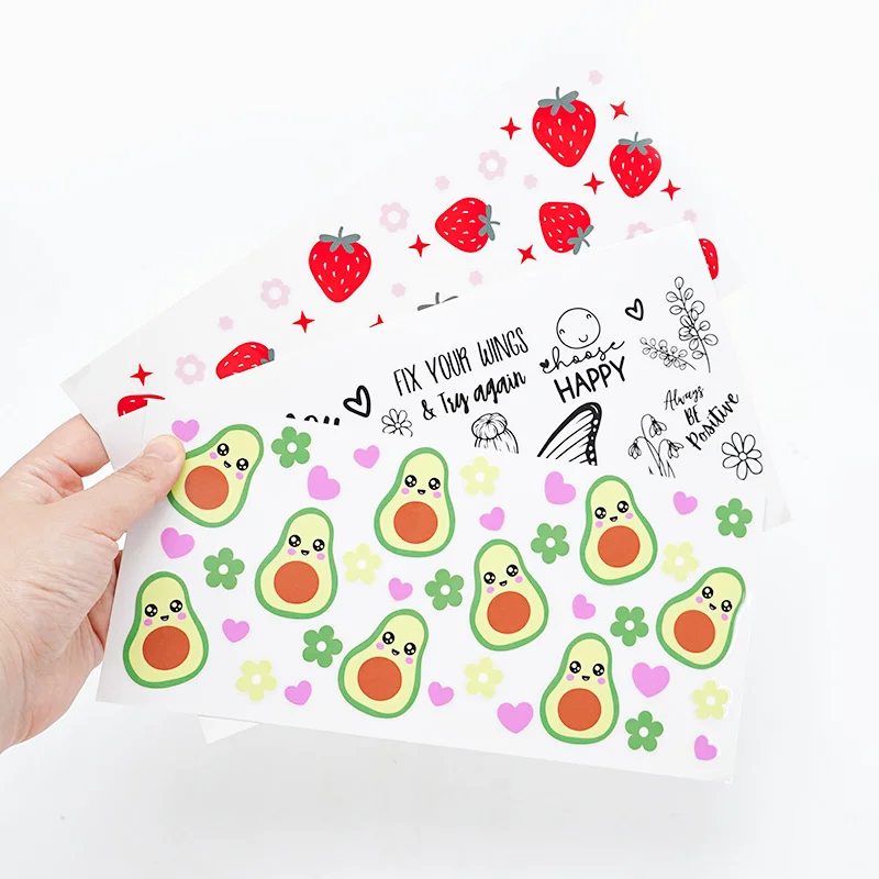 Customized High Quality 16 Oz 20 Oz Cup Wraps Newest Formula Uv Dtf Cup Wrap Transfer For Cups Wraps