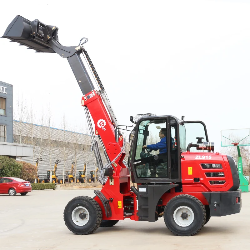 CE Mappower Small Articulated Telehandler Telescopic Boom Arm Mini Wheel Loader with Different Attachments
