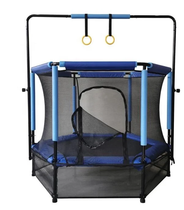 Manufacturer High Quality Kids Gym Soft Jumping Park Yard Indoor Trampoline with Protective Net