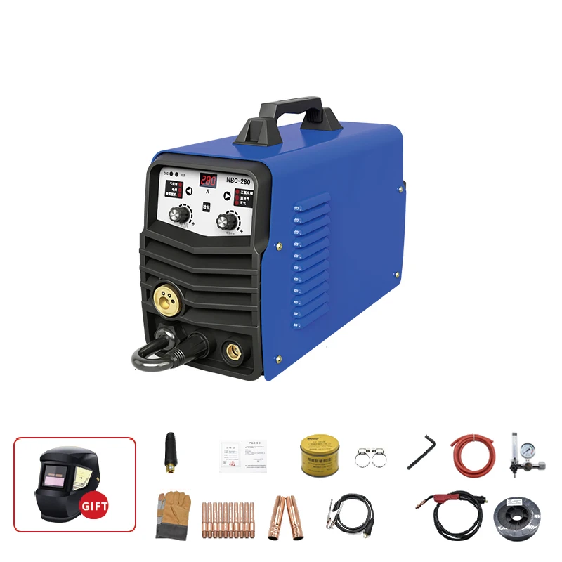 Home Use 280A MIG Welder Flux Core MIG Welder Lift TIG Stick 3 in 1 Welding Machine