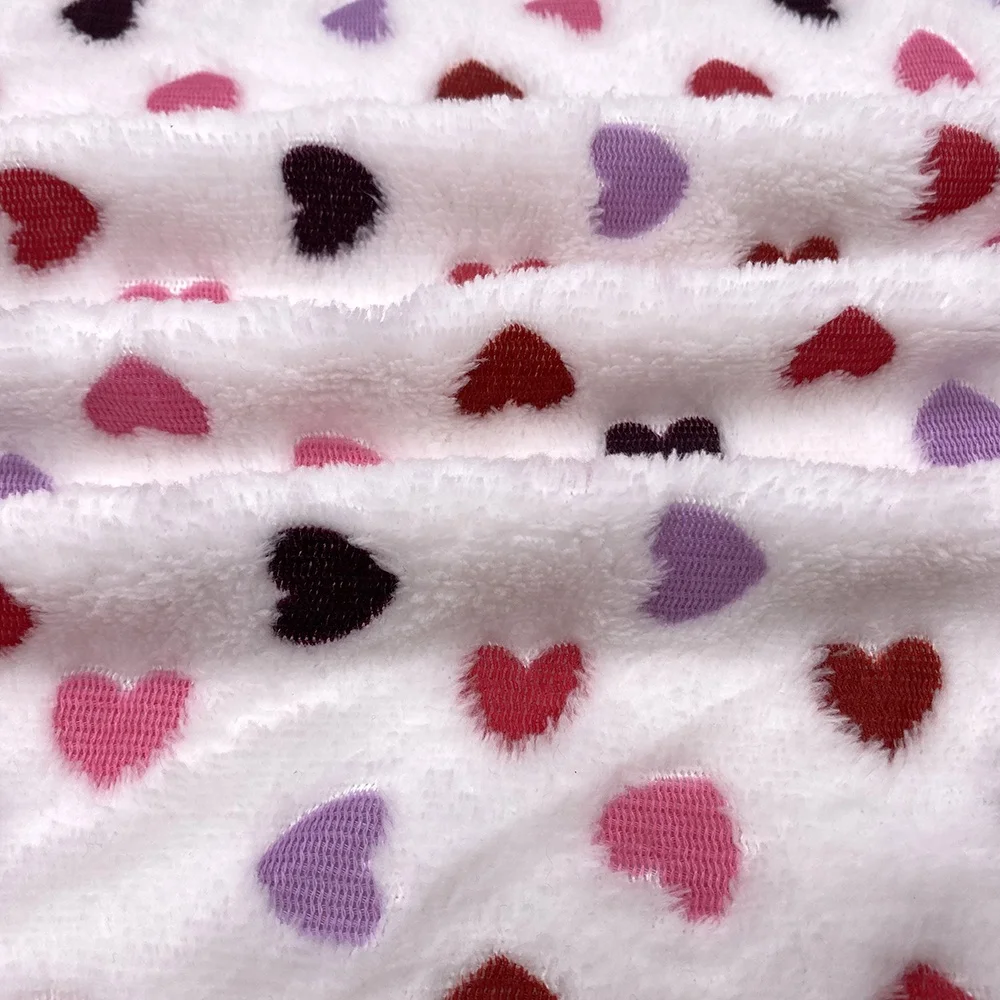 Household items baby blanket custom receiving Quality Brand Warm 100%Polyester Microfiber offset printing Flannel Fleece Fabric