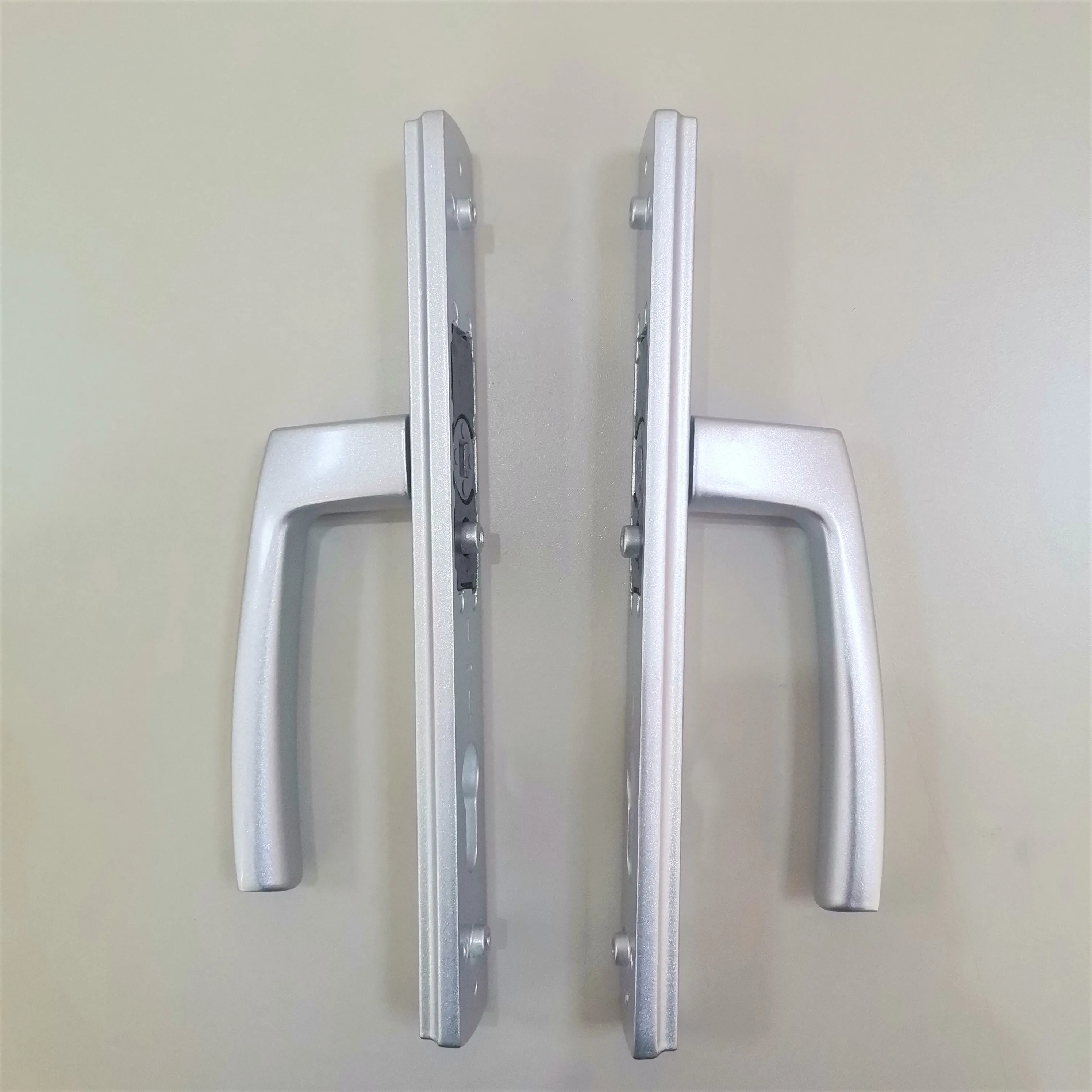 New Style Silver Aluminum Alloy Door Lock Set With Beautiful  Handle Lock For Wooden And Aluminum alloy Door