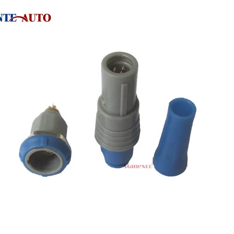 Mini Plastic connector high-temperature resistant 0P series Male Female PAG PKG Circular self-locking push-pull connector