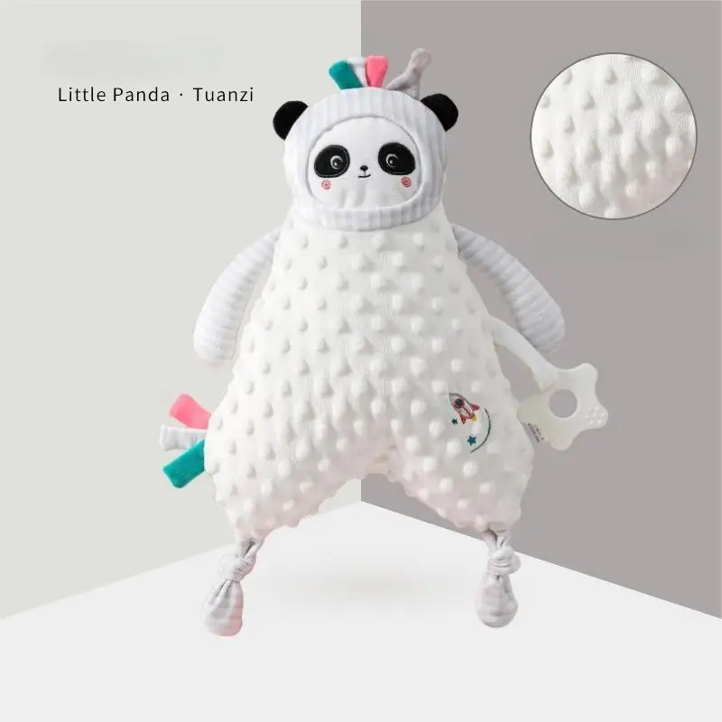 Hot sale 2023 baby comforter toy knitted baby comforter toy baby plush animal toy
